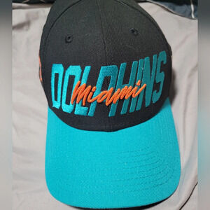 NFL Miami Dolphins Snapback, One Size, 9Forty New‎ Era Hat, Black